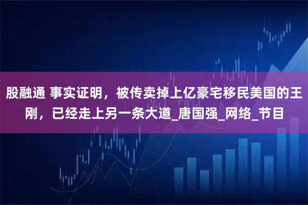 股融通 事实证明，被传卖掉上亿豪宅移民美国的王刚，已经走上另一条大道_唐国强_网络_节目