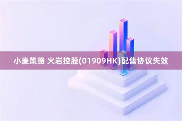 小麦策略 火岩控股(01909HK)配售协议失效