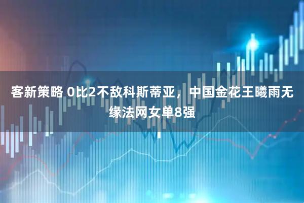 客新策略 0比2不敌科斯蒂亚，中国金花王曦雨无缘法网女单8强